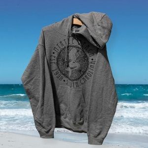 Myrtle Beach Grey Gildan Hoodie Size S